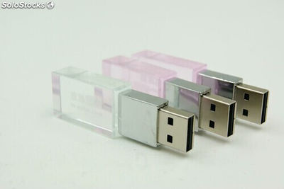 Mémoire USB en cristal rose comme cadeau de mariage - Photo 3
