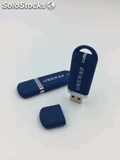 Mémoire USB en plastique bleu pour Uber