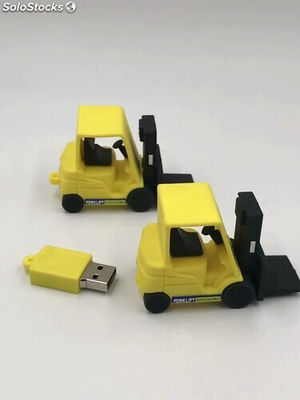 Mémoire USB en PVC en forme de chariot élévateur comme cadeau d&#39;entreprise