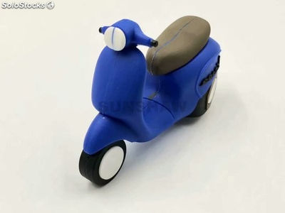 Memoria flash USB de PVC en forma 3D linda motocicleta con logo personalizado - Foto 4