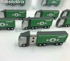 Memoria flash USB de PVC en forma de camión pendrive regalos empresa transporte
