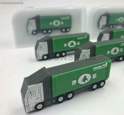Memoria flash USB de PVC en forma de camión pendrive regalos empresa transporte - Foto 3