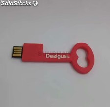 Memoria flash USB de PVC en forma de llave hecha a mano para Desigual España