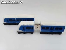 Memoria flash USB de PVC en forma de tren 3D hecho a mano para Trenes Argentinos