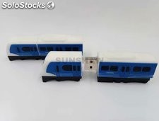 Memoria flash USB de PVC en forma de tren 3D hecho a mano para Trenes Argentinos