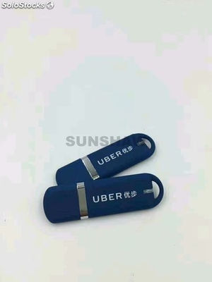 Memoria flash USB plástico pendrive color azul con 32GB capacidad para UBER - Foto 3