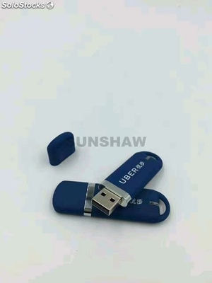 Memoria flash USB plástico pendrive color azul con 32GB capacidad para UBER - Foto 4