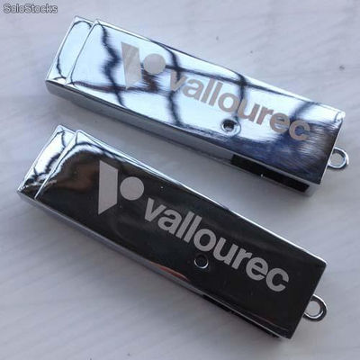 memoria usb 4gb Metallic para publicidad de Vallourec