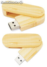 Memoria USB bambú