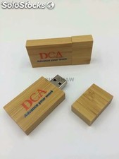 Memoria USB bambú ecológico con capacidad completa oferta directa fabrica China