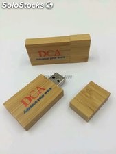 Memoria USB bambú ecológico con capacidad completa oferta directa fabrica China