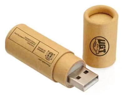 Memoria USB cartón con logo personalizado 2gb 4gb 8gb 16gb 32gb 64gb