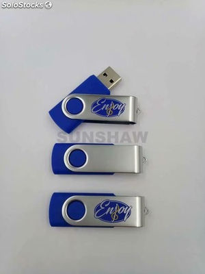 Memoria USB colorido giratorio con personalizado logo herramienta de marketing - Foto 3