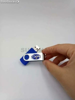 Memoria USB colorido giratorio con personalizado logo herramienta de marketing - Foto 2