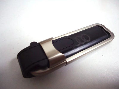 Memoria USB cuero barata con impresión de logo personalizable regalos USB