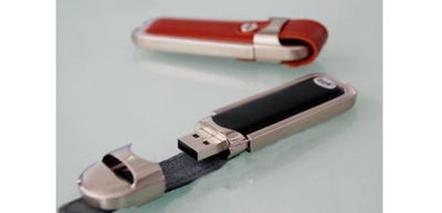 Memoria USB cuero barata con impresión de logo personalizable regalos USB - Foto 2