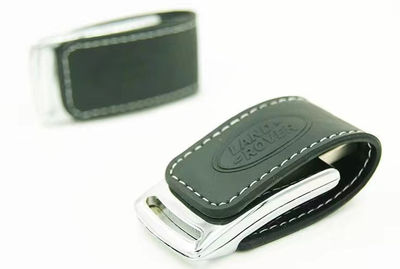 Memoria USB de cuero con logotipo en relieve USB flash drive promocional - Foto 3