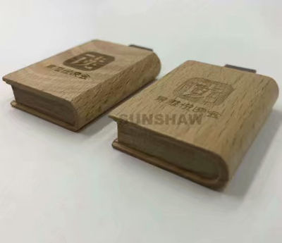 Memoria USB de madera natural en forma de libro para regalos escolares pendrives - Foto 4