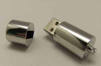 Memoria USB de metal con logo a serigrafía y grabado por láser gratis 98 - Foto 2