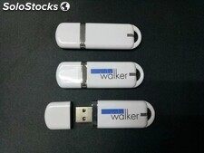 Memoria usb de plástico barata con logotipo personalizado por mayoreo