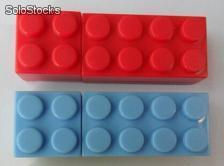 memoria usb de plástico en forma de bloque de lego - Foto 2