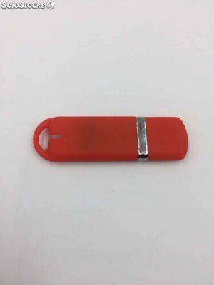 Memoria USB de plástico roja con logo impreso por mayoreo - Foto 3