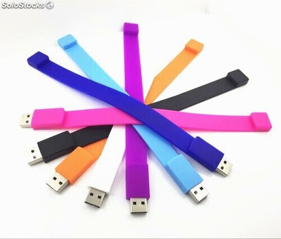 Memoria USB de pulsera de silicona regalo promocional por mayoreo