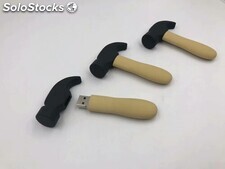 Memoria USB de pvc con forma de martillo regalo de empresa al por mayor