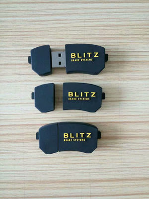 Memoria USB de PVC en forma de pastillas de freno negro pad para empresa BLITZ - Foto 2