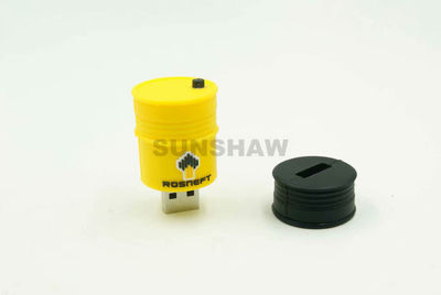 Memoria USB de PVC forma 3D tanque aceite capacidad completa precio fábrica - Foto 2