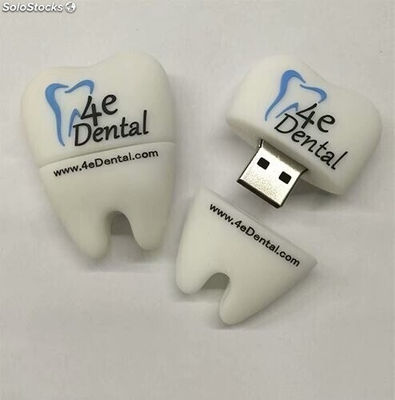 memoria USB del pvc en forma de diente para la clínica al por mayor