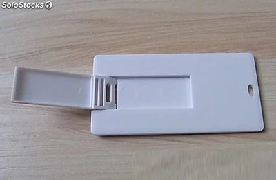 Memoria USB forma tarjeta publicitaria imprime información de empresa modelo 25 - Foto 2