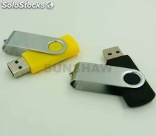 memoria USB giratorio más barato pendrive con logotipo gratis 2GB 4GB 8GB 16GB