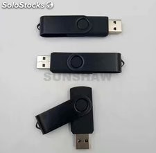 Memoria USB giro negro más barato con capacidad real y alta velocidad pendrive