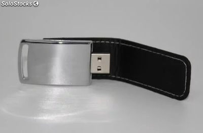 Memoria USB marca personalizada de cuero muestra gratis envío rápido modelo 18 - Foto 2