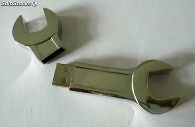 Memoria USB Metal logo serigrafía de láser gratis oferta fábrica china modelo 11 - Foto 2