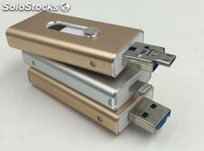 Memoria USB OTG 3 en 1 para teléfono inteligente portátil al por mayor