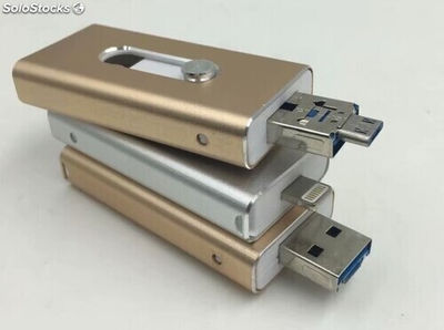 Memoria USB OTG 3 en 1 para teléfono inteligente portátil al por mayor