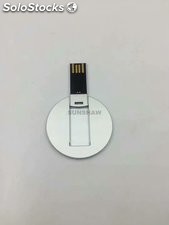 Memoria USB pendrive aluminio redondo con capacidad completa regalo de marketing