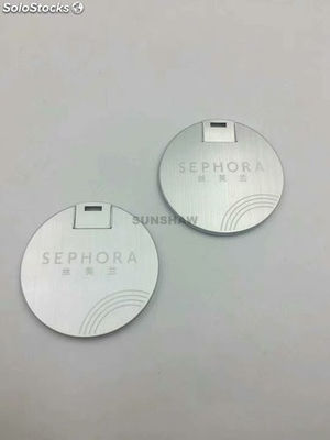 Memoria USB pendrive aluminio redondo con capacidad completa regalo de marketing - Foto 3