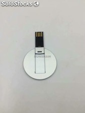 Memoria USB pendrive aluminio redondo con capacidad completa regalo de marketing
