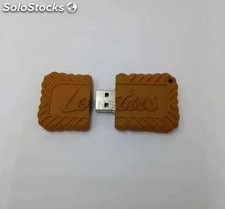 Memoria USB pendrive de suave PVC en forma Linda galleta regalo Lotus Bakeries - Foto 2