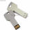 Memoria USB pendrive llave aluminio plateado logotipo impreso o láser regalos - 1