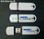 Memoria USB pendrive plástico blanco brillante logotipo impreso personalizado - 1