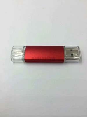 Memoria USB personalizado más nuevo aluminio 2 in 1 OTG para PC y Android phone - Foto 3