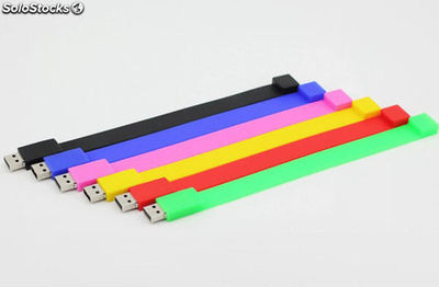Memoria USB pulsera memoria USB brazalete personalizado oferta fábrica china