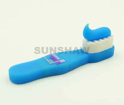 Memoria USB PVC con logotipo personalizado creativo forma de cepillo de dientes