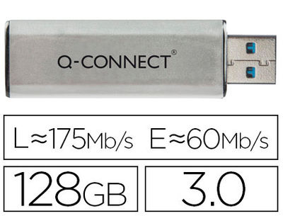 Memoria usb q-connect flash 128 GB 3.0