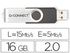 Memoria usb q-connect flash 16 GB 2.0