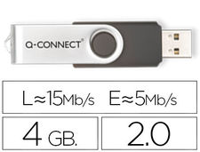 Memoria usb q-connect flash 4 GB 2.0